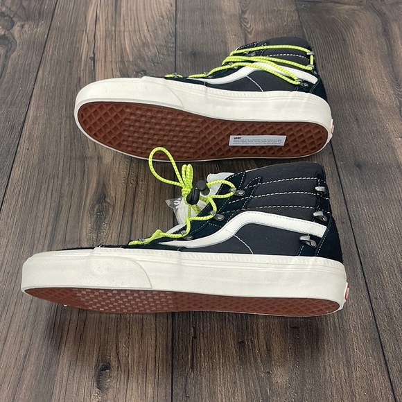 Vans Sk8-Hi Echo DX Hairy Suede Black Sneakers High-Top Shoes 2022 - Picture 5 of 6